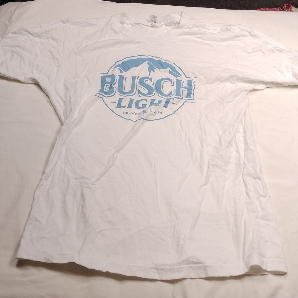 Busch Light White Tee Shirt